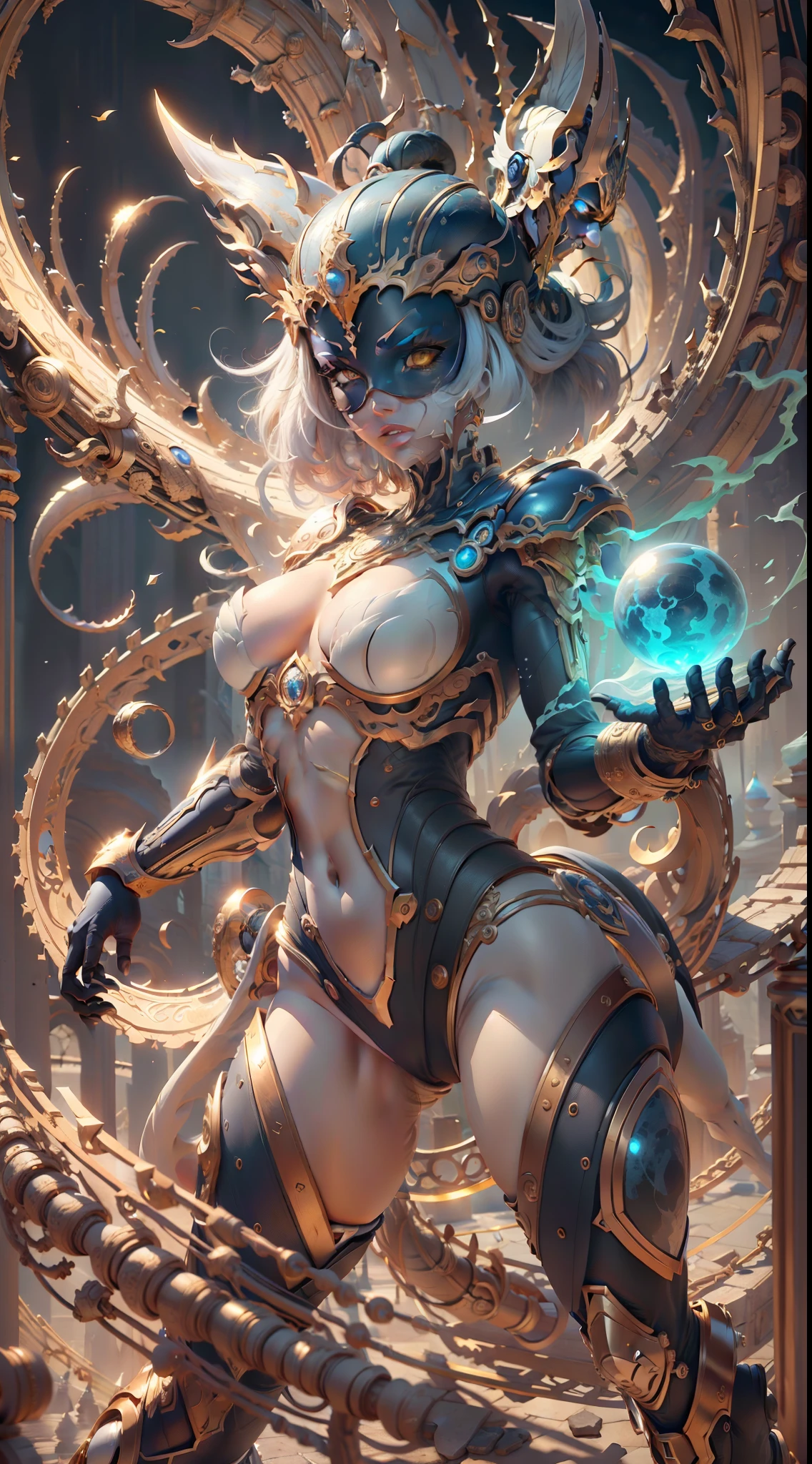 Create hyper-verbose, Best quality, A high-resolution masterpiece，Depict umbra elements，A non-humanoid figure，Exudes a perfect shade of blue energy, Highqualityshadow, Photorealistic,