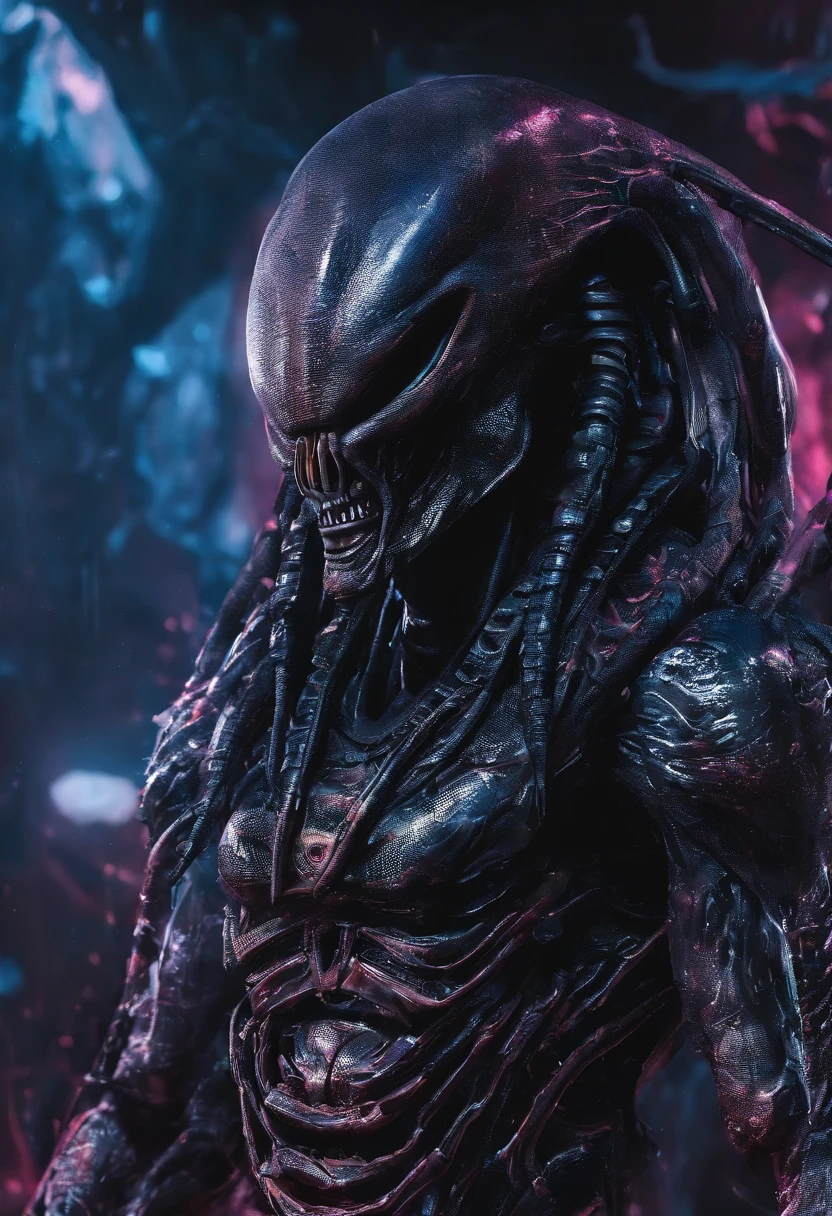 Predator,full bodyesbian,Authentic background