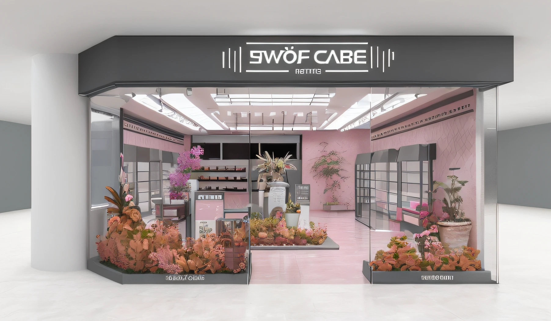 The plant was replaced with a pink one