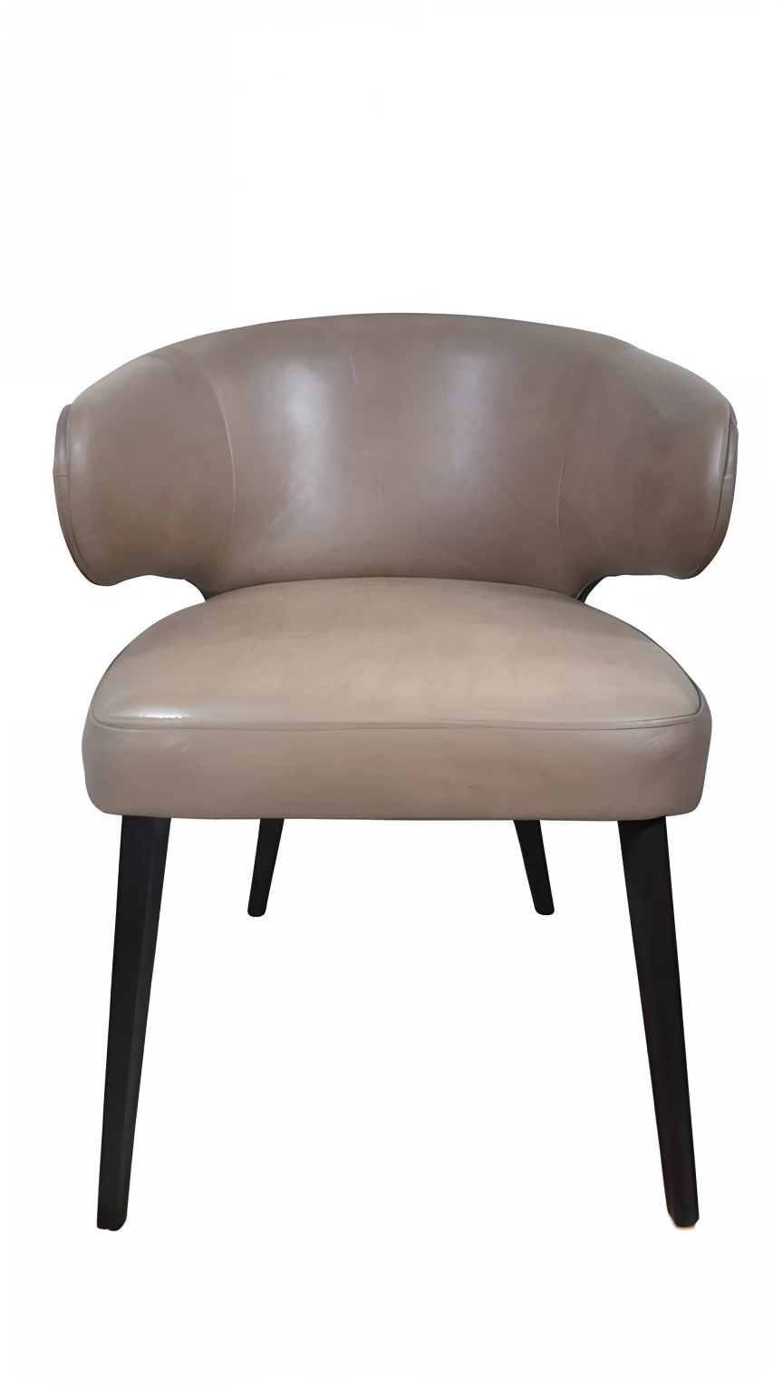a close up of a chair with a curved back and wooden legs, chair, armchairs, single chair, chairs, prop, furniture photography, armchair, vintage inspired, taupe, curved furniture, midcentury modern, f/2 8, by Austin English, mid century, designer furniture, back arched, arched back, mid portrait, vintage look, striking features