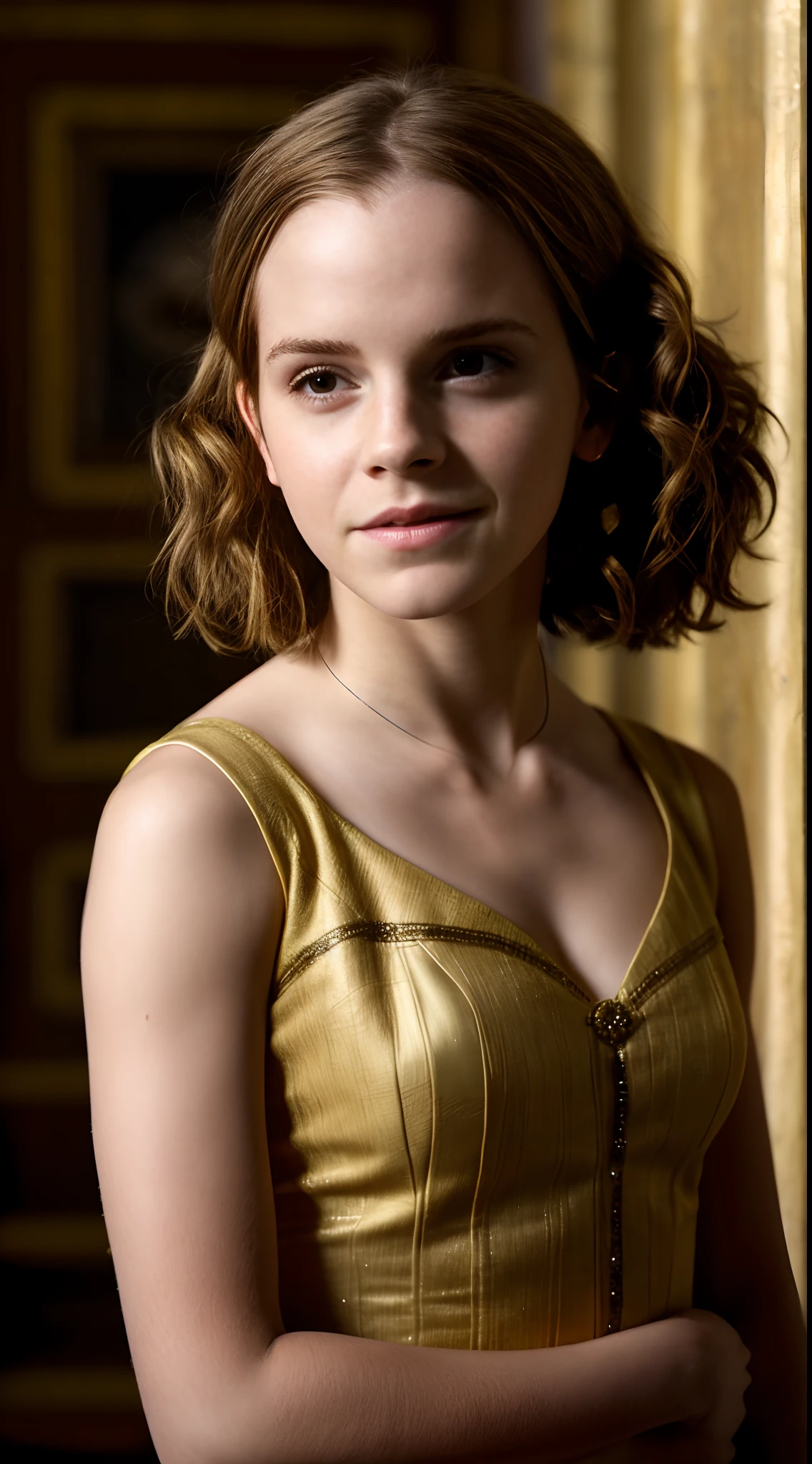 Emma Watson,9 anos,,Hermione Granger, 9 anos, olhando pela janela, feliz,