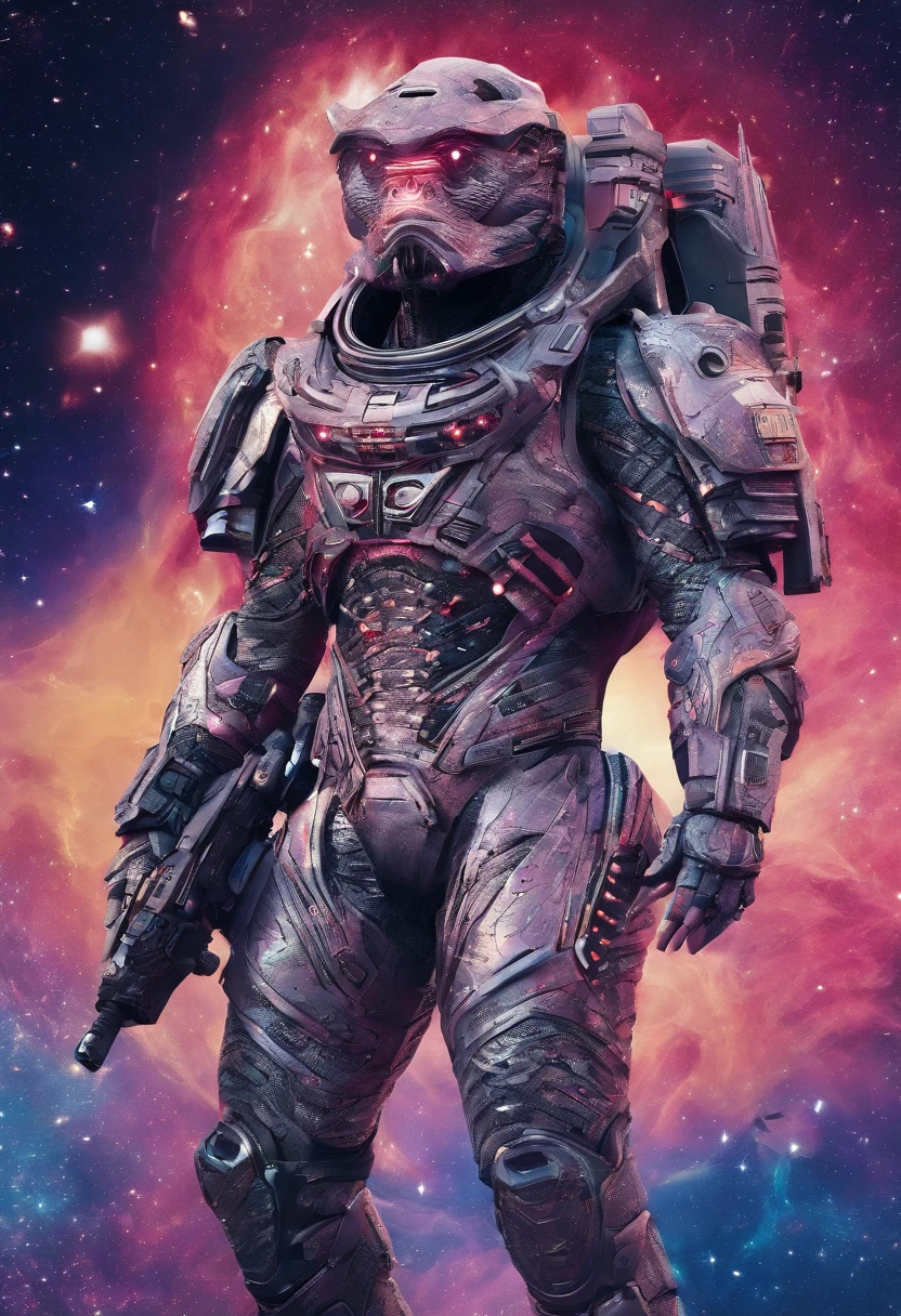 Predator,Full body photo,Authentic background