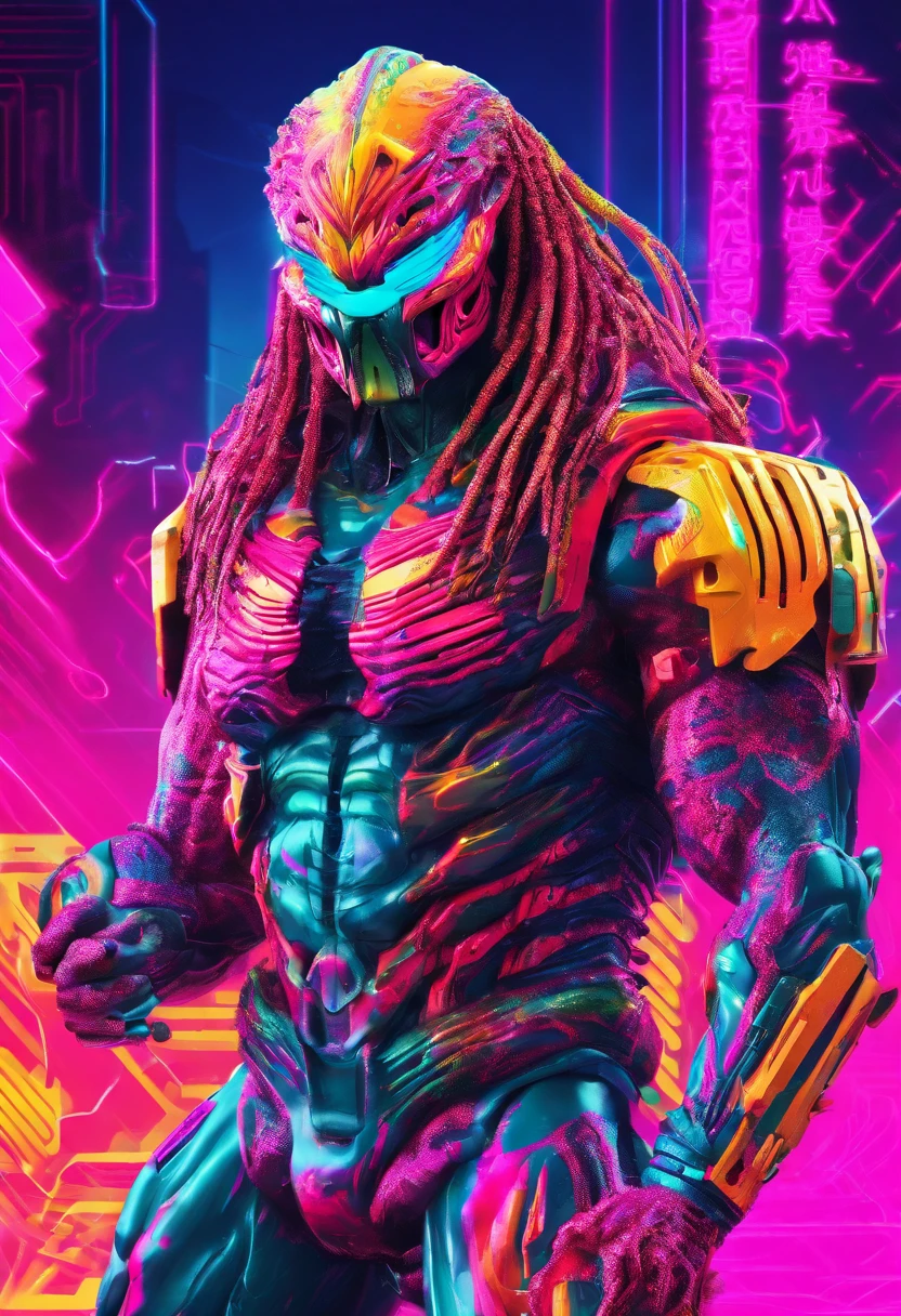 Predator，Full body photo，Authentic background