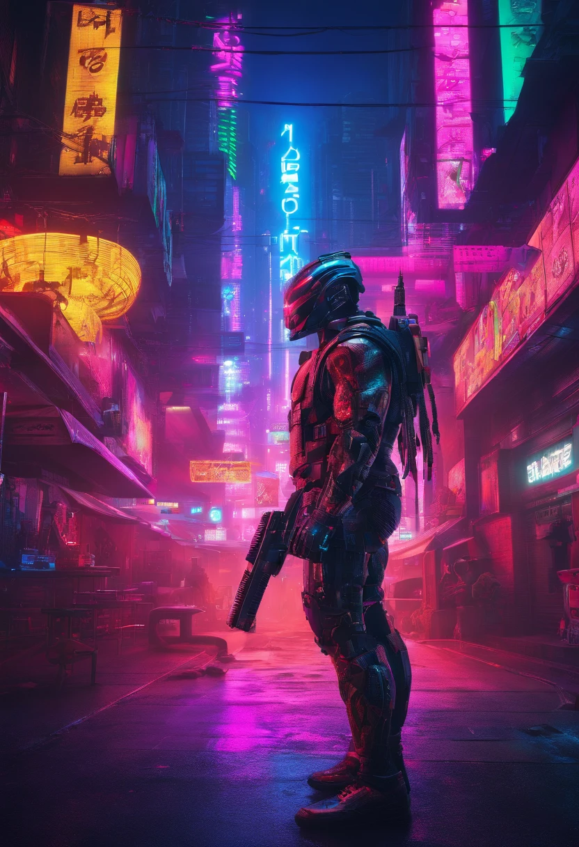 Predator,Full body photo,Authentic background