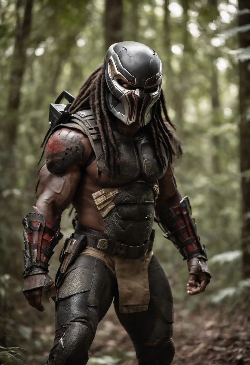 Predator,Full body photo,Authentic background