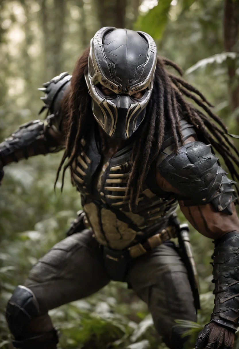 Predator,Full body photo,Authentic background