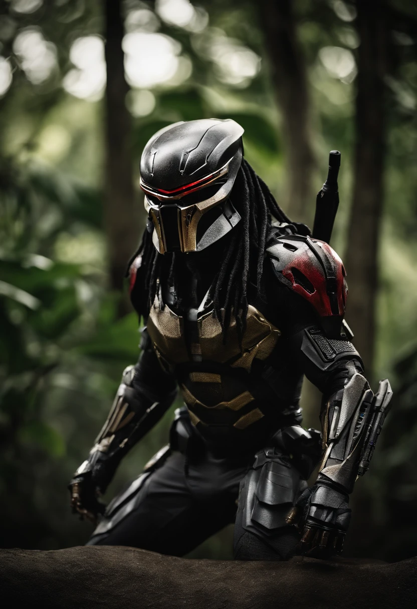 Predator,Full body photo,Authentic background