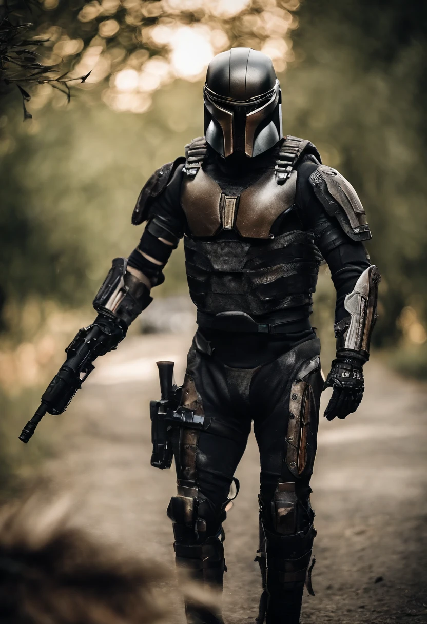 Predator，Full body photo，Authentic background