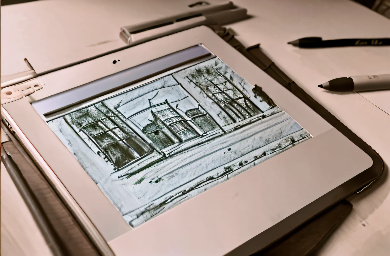 Someone is drawing a picture using a tablet with a pen, iPad Pro, draw with wacom tablet, Use a tablet, Incredibly realistic, highly artistic, hyperrealistic content,Highly detailed 8K, highly detailed 8 k, Ultra - realistic and complex, very artistic poses, stunning visuals,Lots of detail,Realisticstyle