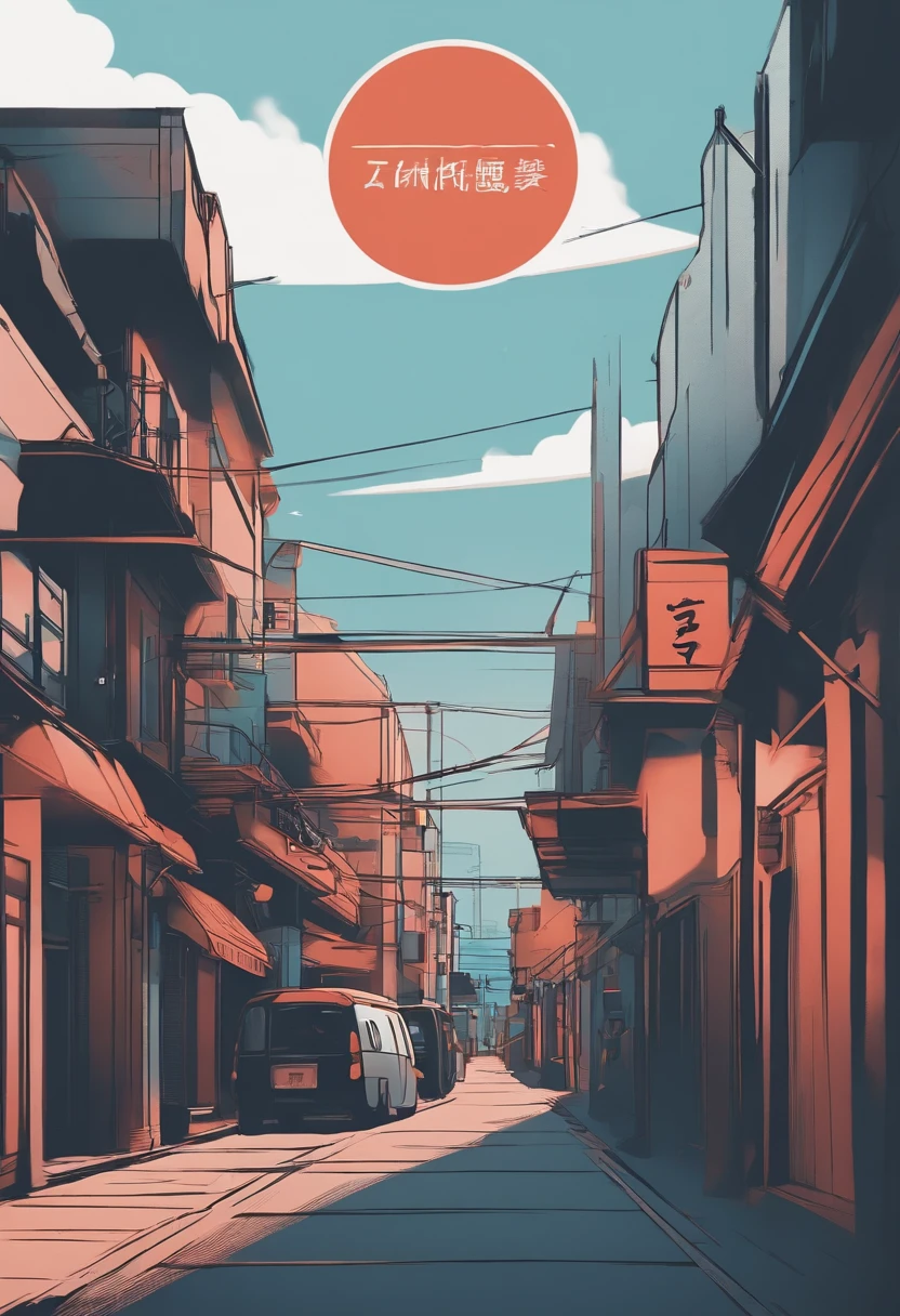 simple line, Takeaway errand logo, 1:1, Minimalist, anime style, motion lines