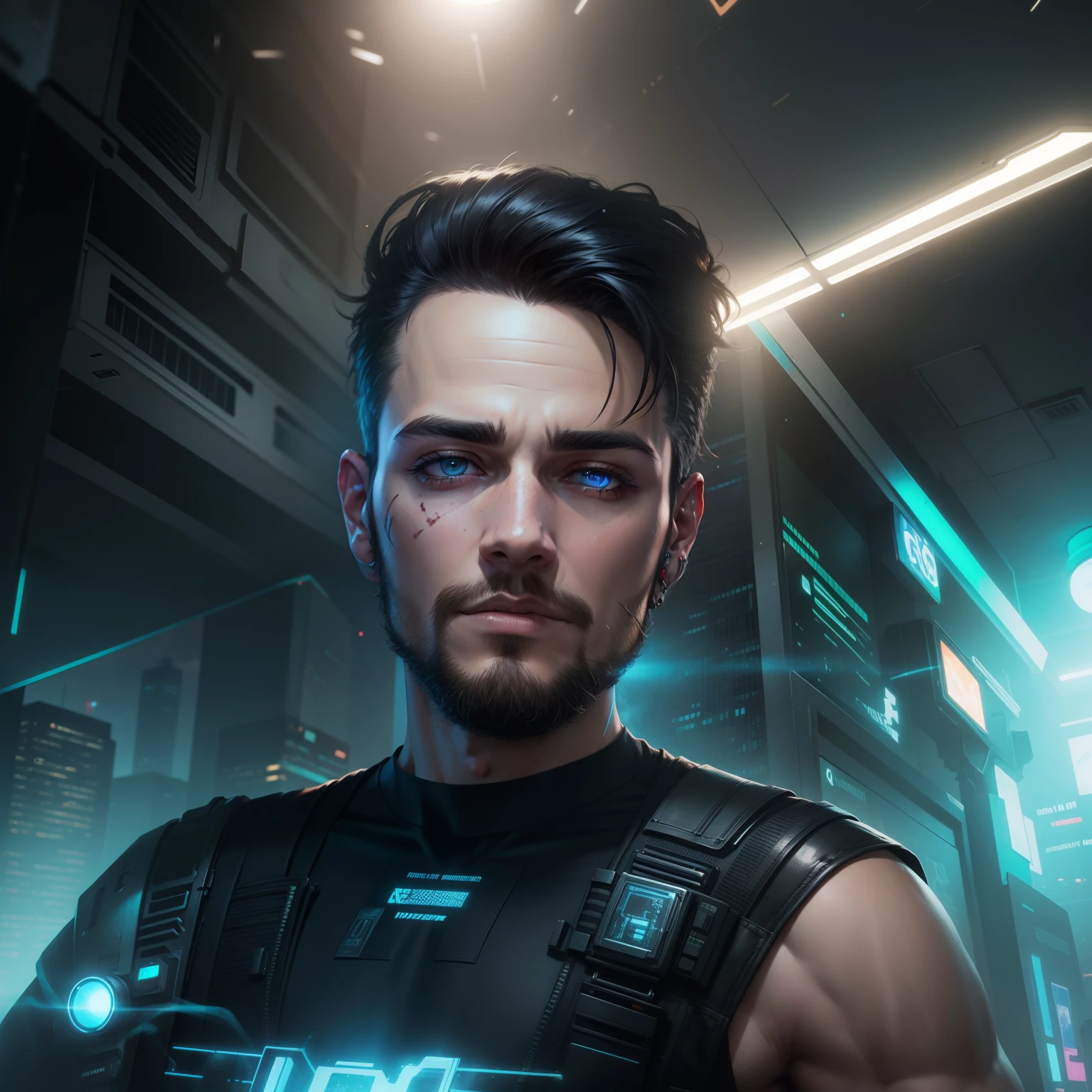 Change background cyberpunk handsome boy, realistic face,8k ultra realistic