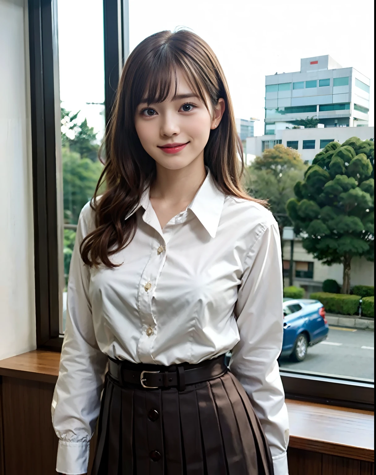 nsfw, nude, yokomaya yui, beautiful smooth skin, squatting, white business jacket, sexy body, nipple, secretary, at president office, masterpiece, best quality , ultra-detailed, cinematic lighting, sharp image, have notebook,