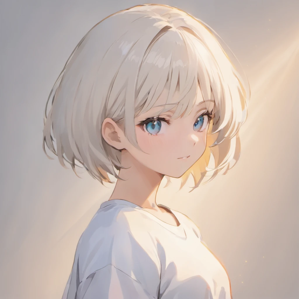 (photo: 1.3) af (realism: 1.3), (((white t-shirt))), super high resolution, (realism: 1.4), 1 girl, female avatar, soft light, black hair, smile, Facial focus, (( (white T-shirt))), cheerful, smiling, (short hair lady),, young, confident,, ((solid color background)), (((blank background))), high definition, details, perfect picture ,Movie quality,Ultra HD,female head portrait,beautiful girl,young and beautiful,exquisite face,elegant and luxurious