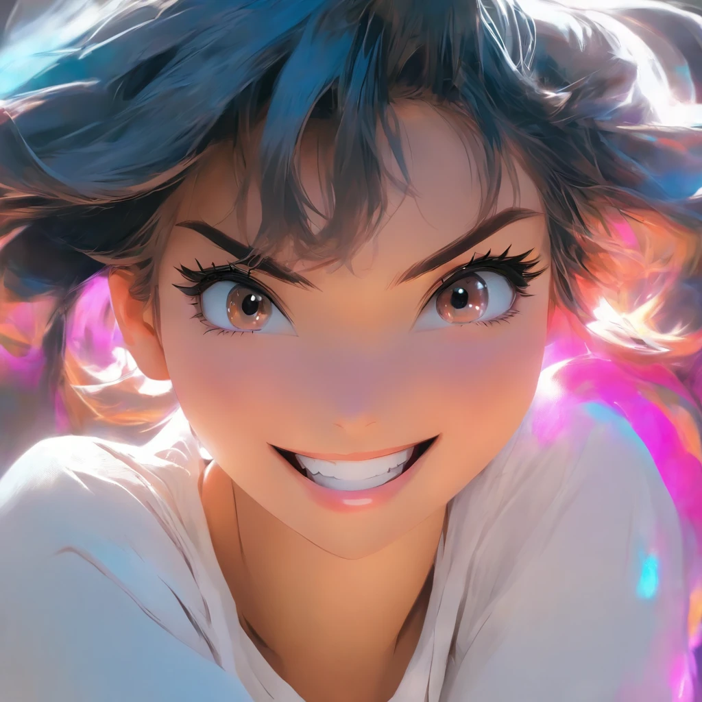 (photo: 1.3) af (realism: 1.3), (((white t-shirt))), super high resolution, (realism: 1.4), 1 girl, female avatar, soft light, black hair, smile, Facial focus, (( (white T-shirt))), cheerful, smiling, (short hair lady),, young, confident,, ((solid color background)), (((blank background))), high definition, details, perfect picture ,Movie quality,Ultra HD,female head portrait,beautiful girl,young and beautiful,exquisite face,elegant and luxurious,xxmixgirl