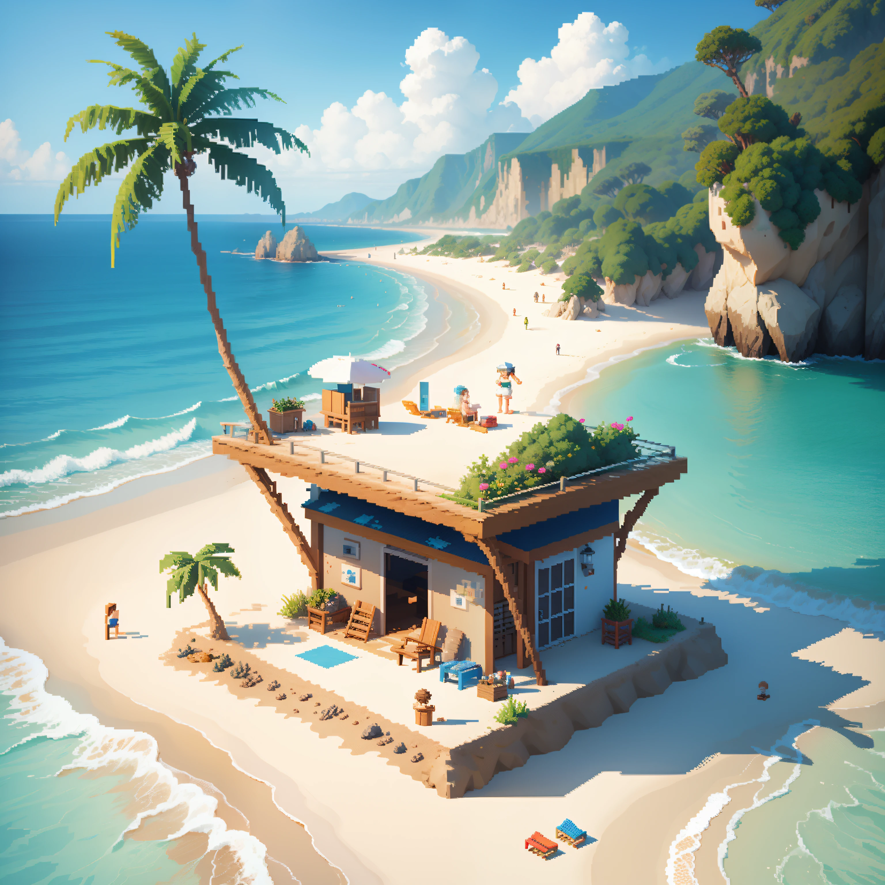 Pixel Art Beach