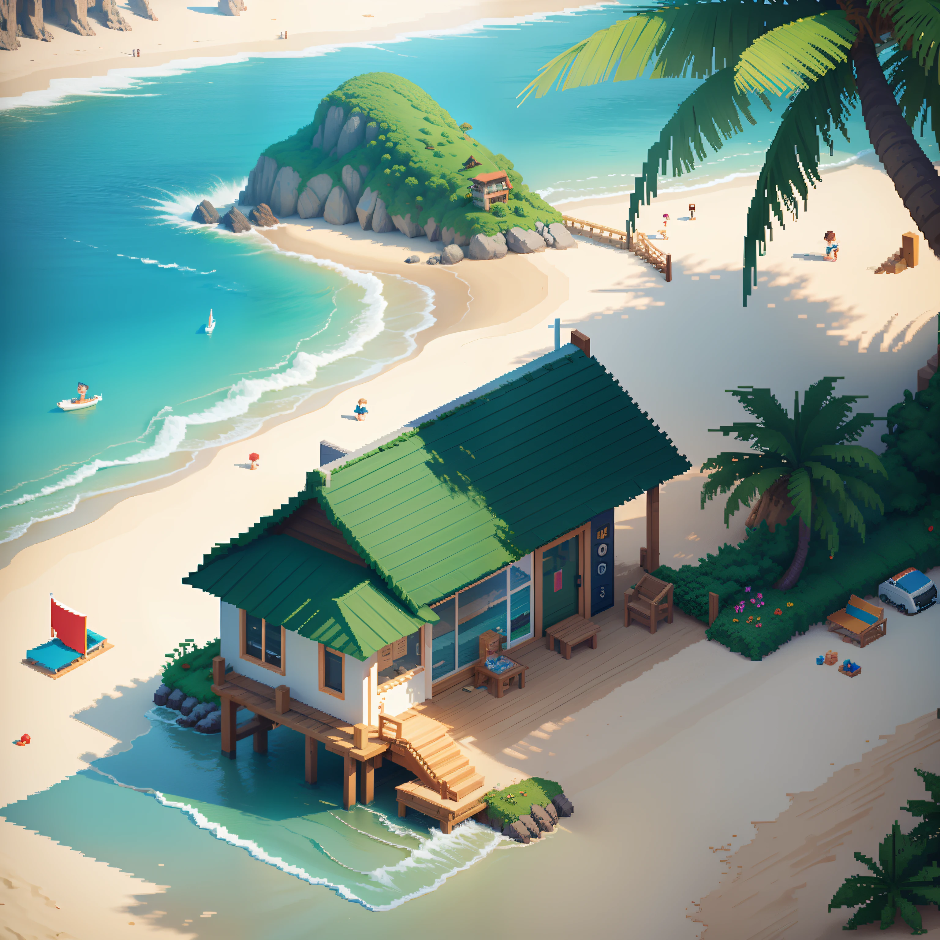 Pixel Art Beach
