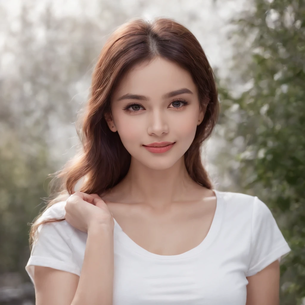 (photo: 1.3) af (realism: 1.4), (((white T-shirt))), super high resolution, (realism: 1.4), 1 girl, female avatar, soft light, black hair, smile, Face in focus, cheerful, (blonde lady),, young, confident,, ((solid purple background)), (((monochrome background))), high definition, details, slightly looking up, perfect picture, movie quality, ultra high definition ,Female avatar,beautiful girl,young and beautiful,exquisite face,elegant and luxurious