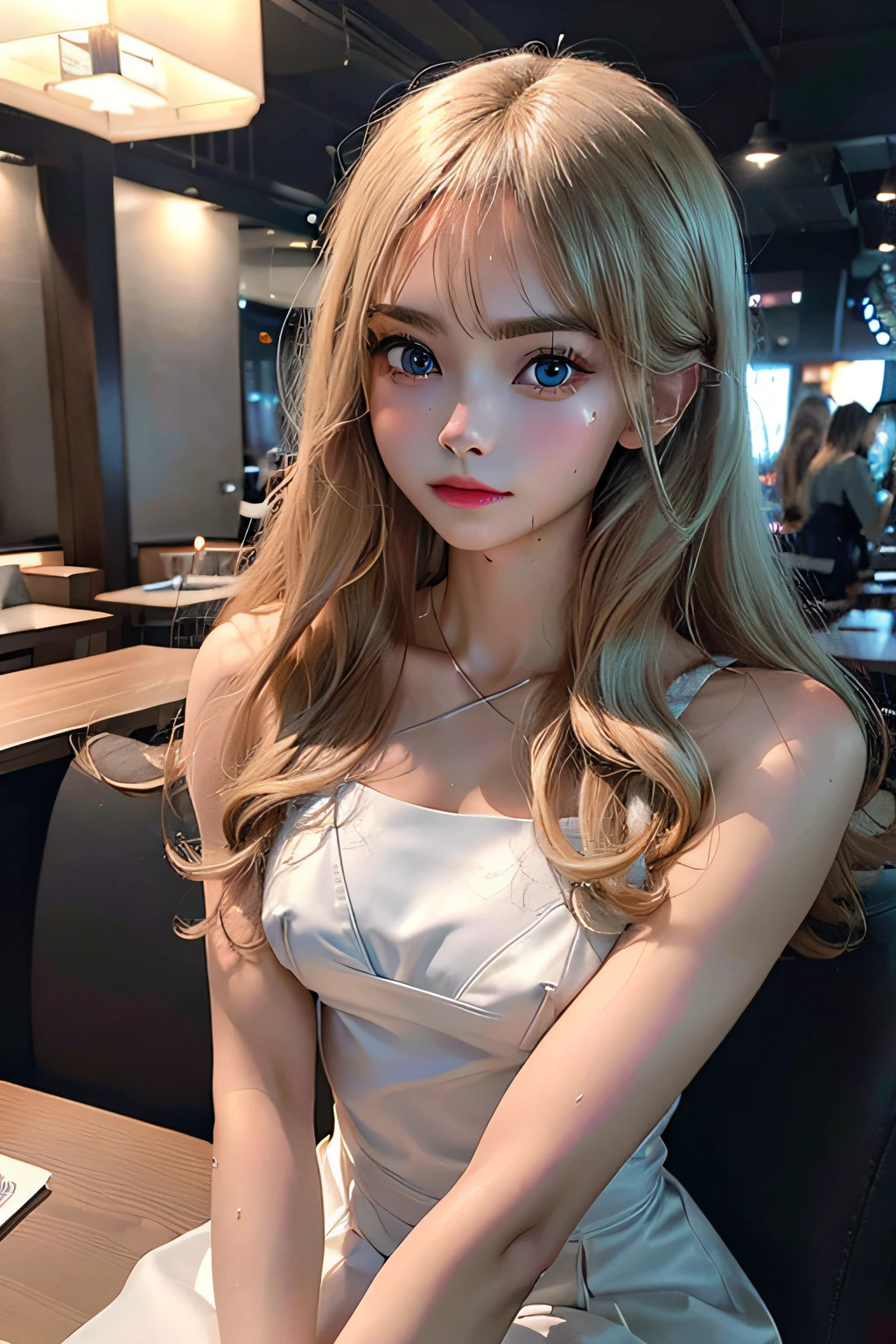 masterpiece, highest quality, high resolution, solo, indoor, lie down, detail maniac, hd, high quality, detailed face, detailed body limbs, detailed, 1 girl, solo, hyuga hyuga, hyuga sleeveless clothing, bed, sleeveless shirt, fishnet clothing, dark lips, buttonless jacket, no bra, exposed, blush, white light stockings, transparent clothes, leaking private parts, R18, reality, female, running liquid, no clothes, girl