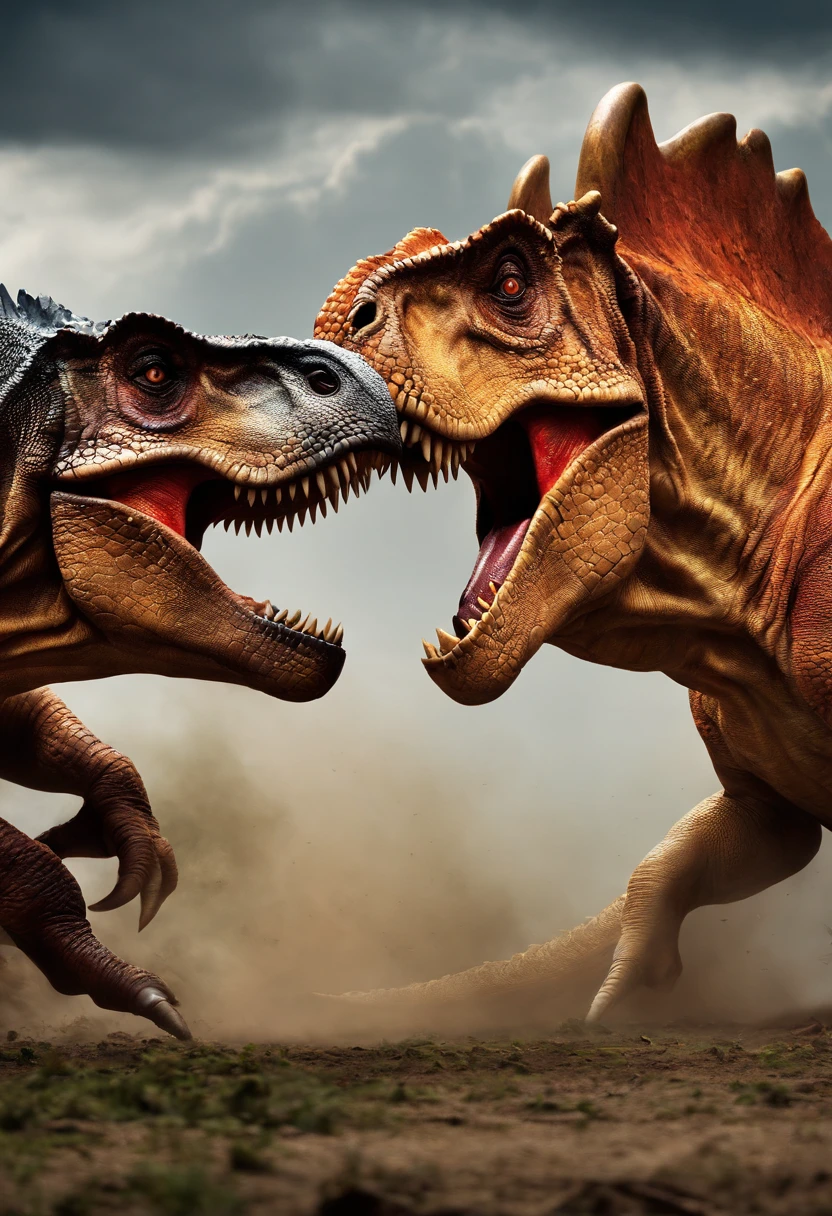 T-Rex vs triceratops