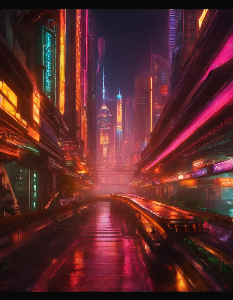 futuristic city with futuristic train and futuristic buildings at night, future concept art, otherwordly futuristic city, in fantasy sci - fi city, beautiful city of the future, futuristic utopian city, concept art 8 k resolution, concept art 8k resolution, city of the future, futuristic space port, concept art 8 k, sci-fi hollywood concept art