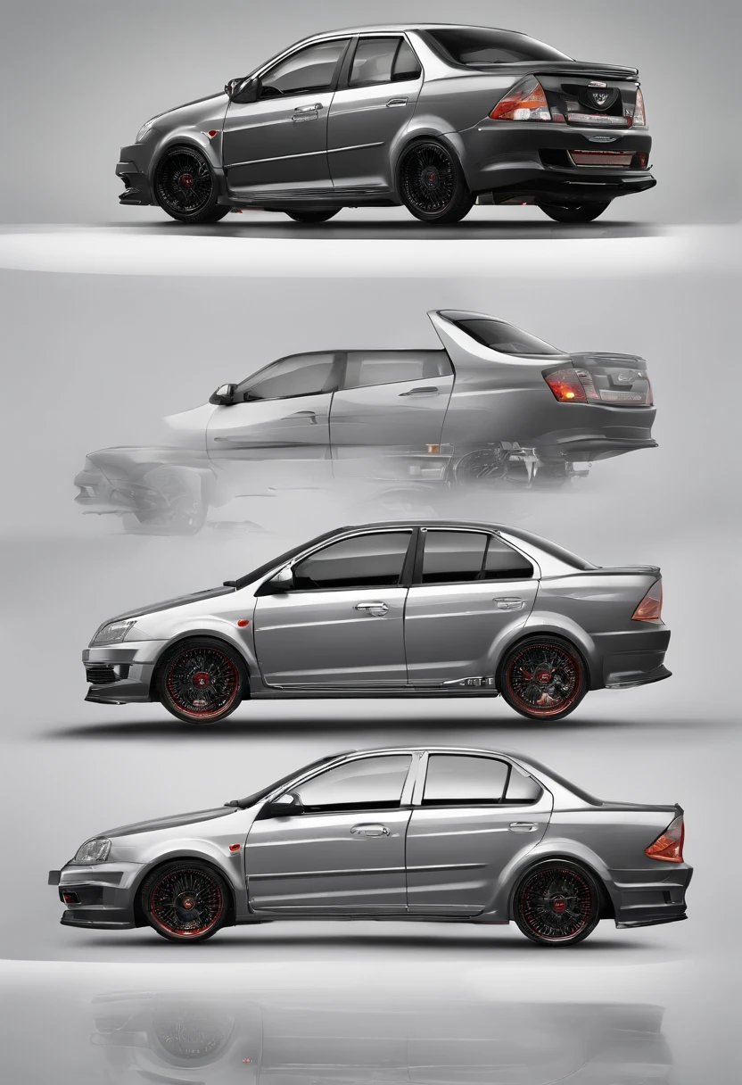 A modified proton saga car to a war machine,