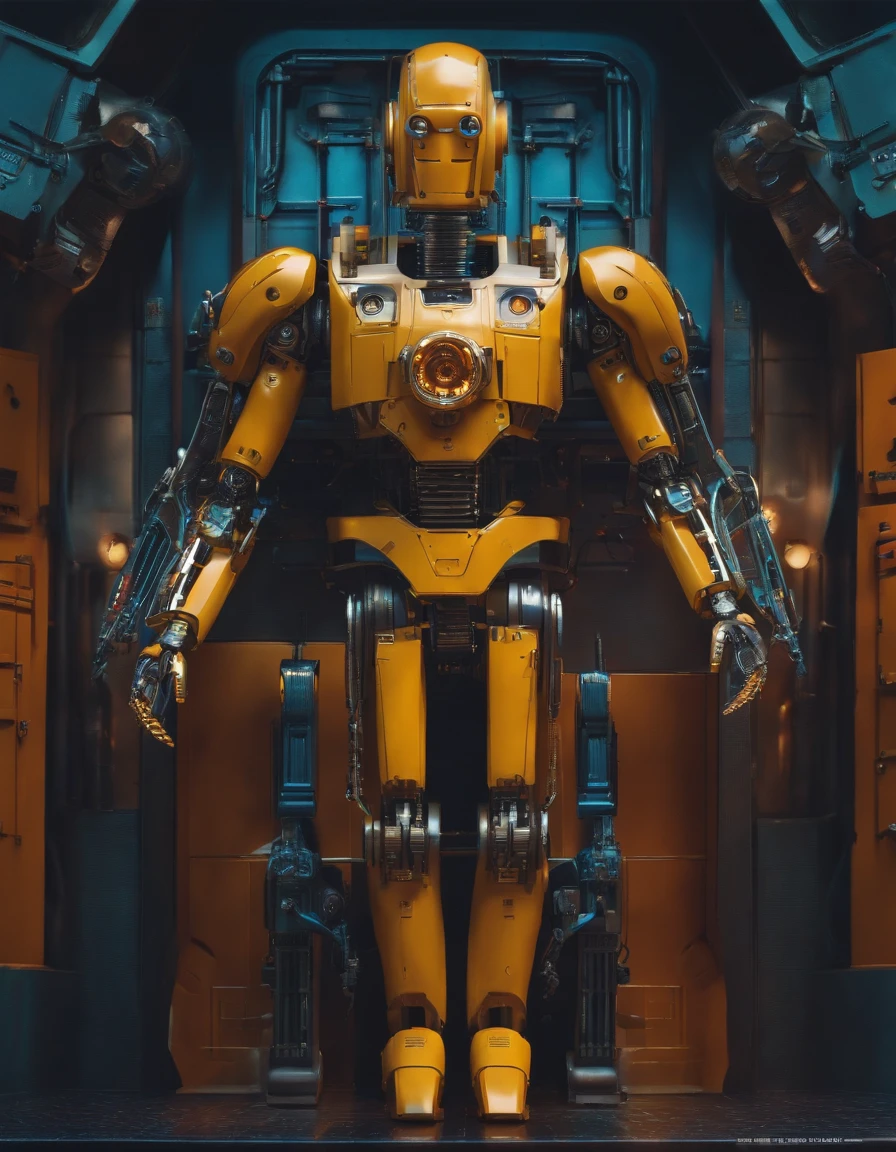 Future man robot, Mechanical man, droid, Niji Art, Best quality, Masterpiece,