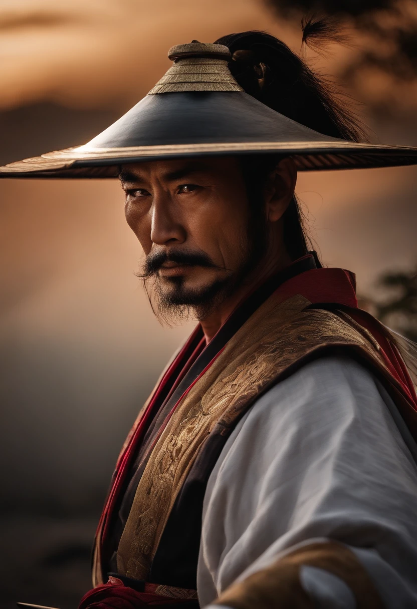 Um Samurai virtuoso, perdido no tempo em um mundo de desordem; where principles, Values and good customs no longer exist and are no longer honors. sad and lonely, Living by Your Moral Code, He follows the walk with his shoulders girded in a deep spiritual depression