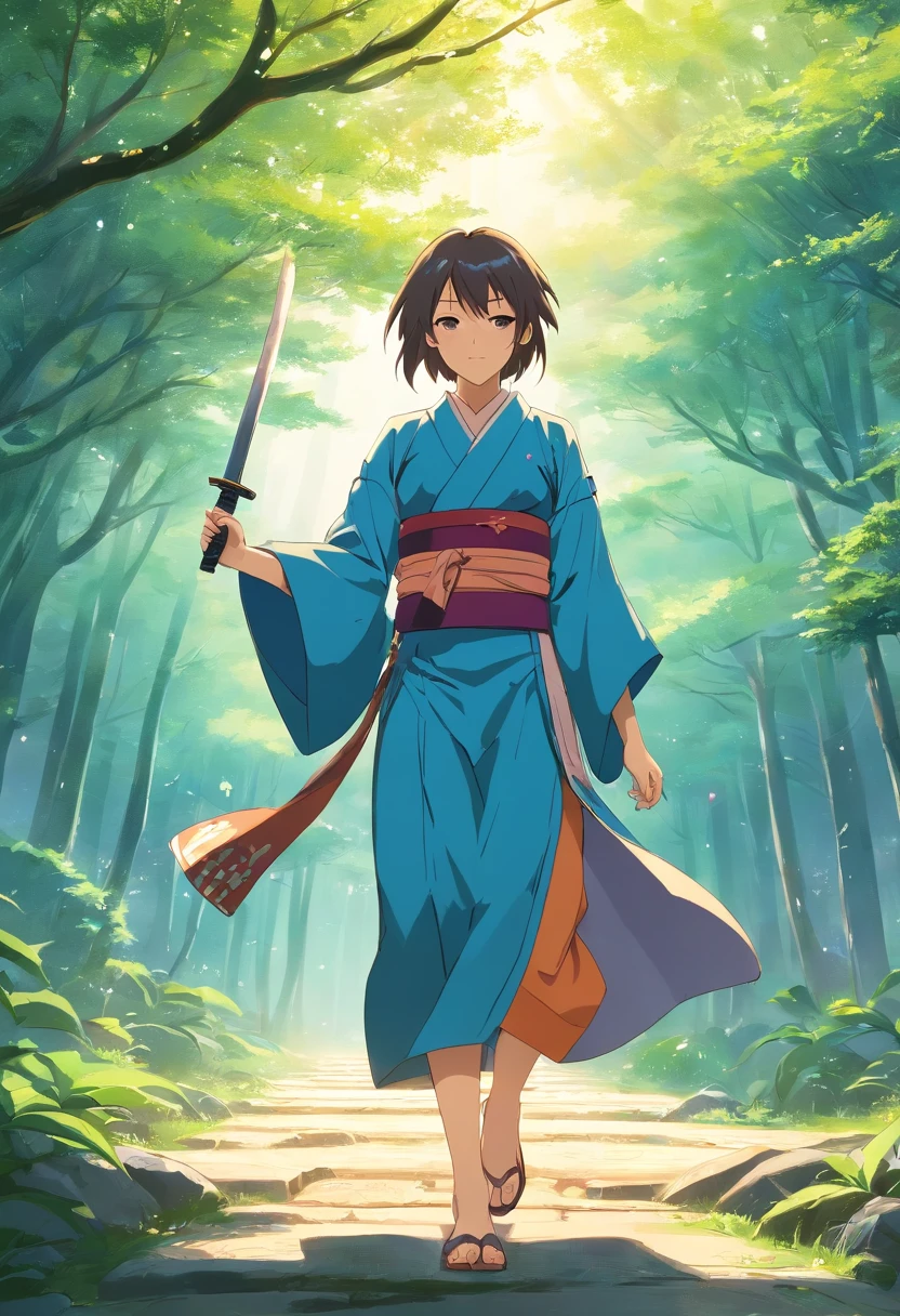 Um Samurai virtuoso, perdido no tempo em um mundo de desordem; where principles, Values and good customs no longer exist and are no longer honors. sad and lonely, Living by Your Moral Code, He follows the walk with his shoulders girded in a deep spiritual depression