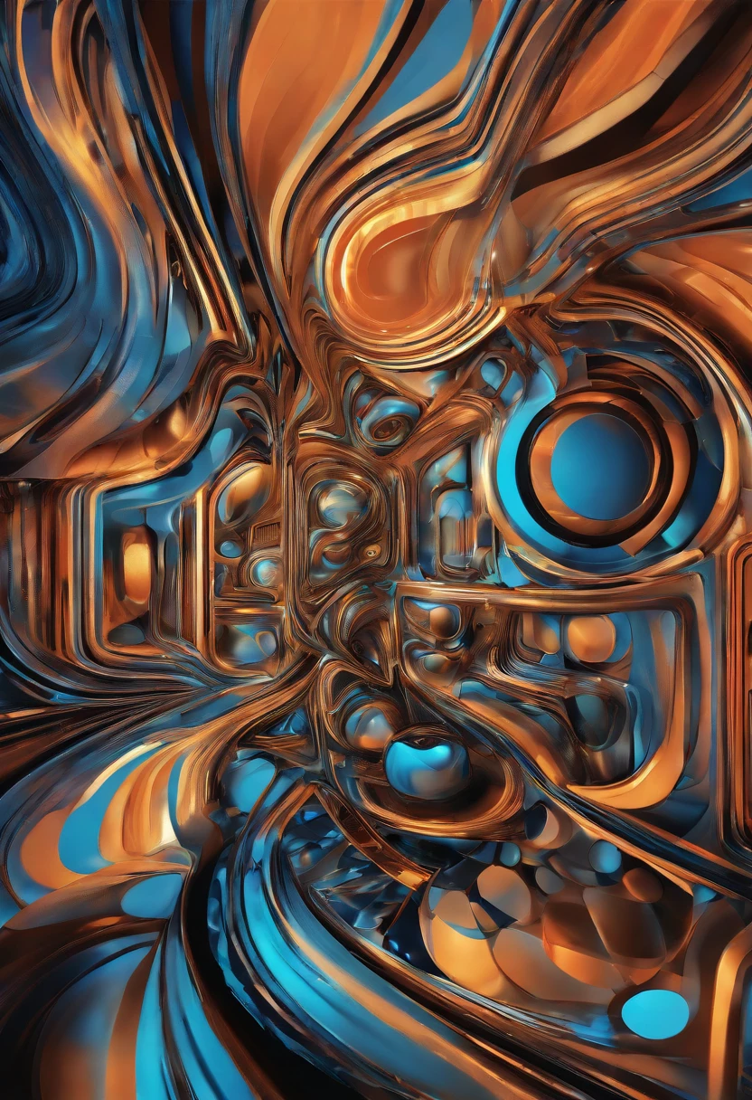 (best quality, highres, ultra-detailed, realistic:1.37), vibrant colors, digital painting, modern art, abstract, neon lighting, futuristic, dynamic, bold lines, intricate patterns, multiple layers, metallic accents, minimalistic background, geometric elements, eye-catching composition, depth of field, 3D effect