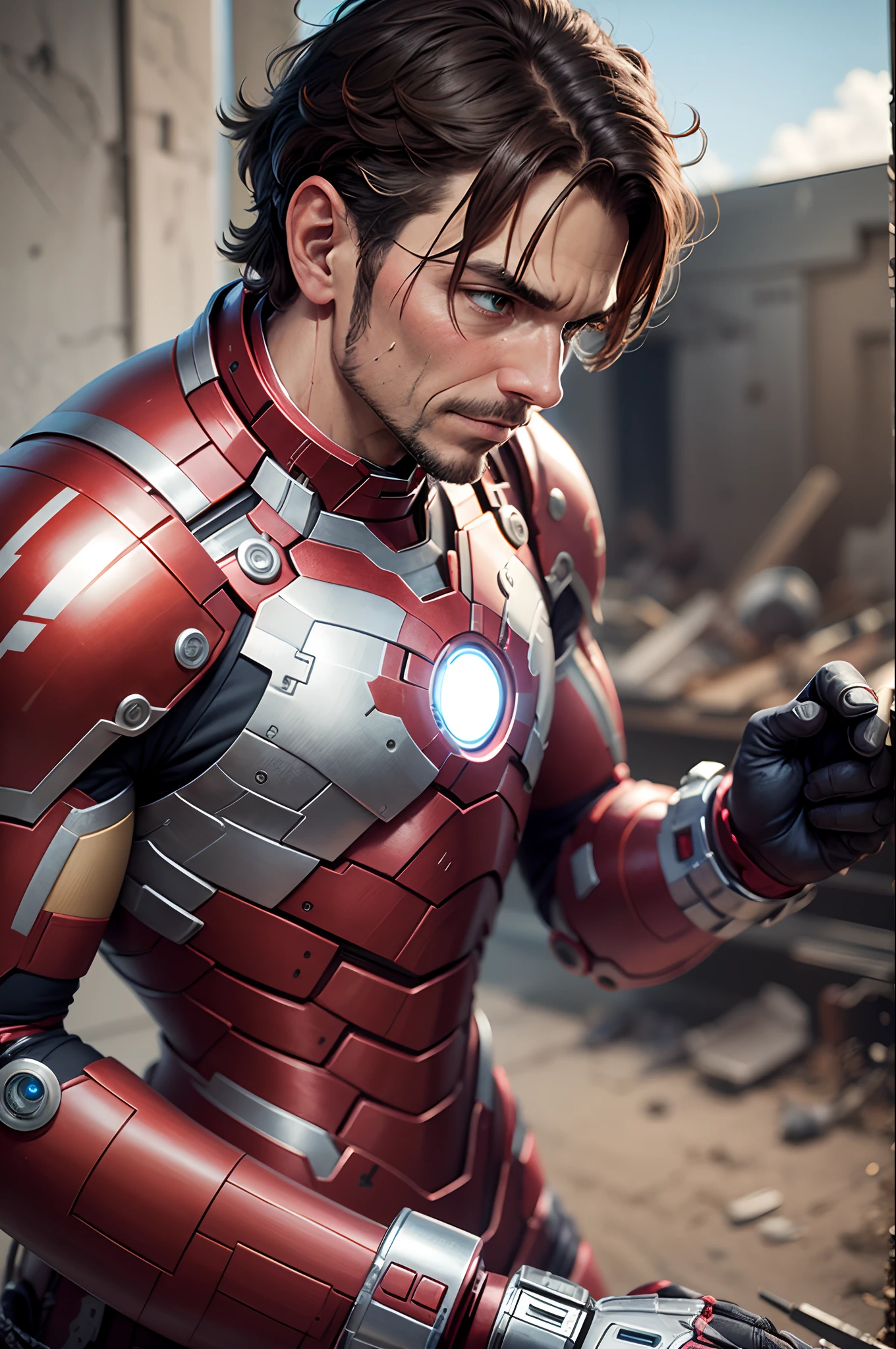 Tony stak building a ironman armour --auto --s2