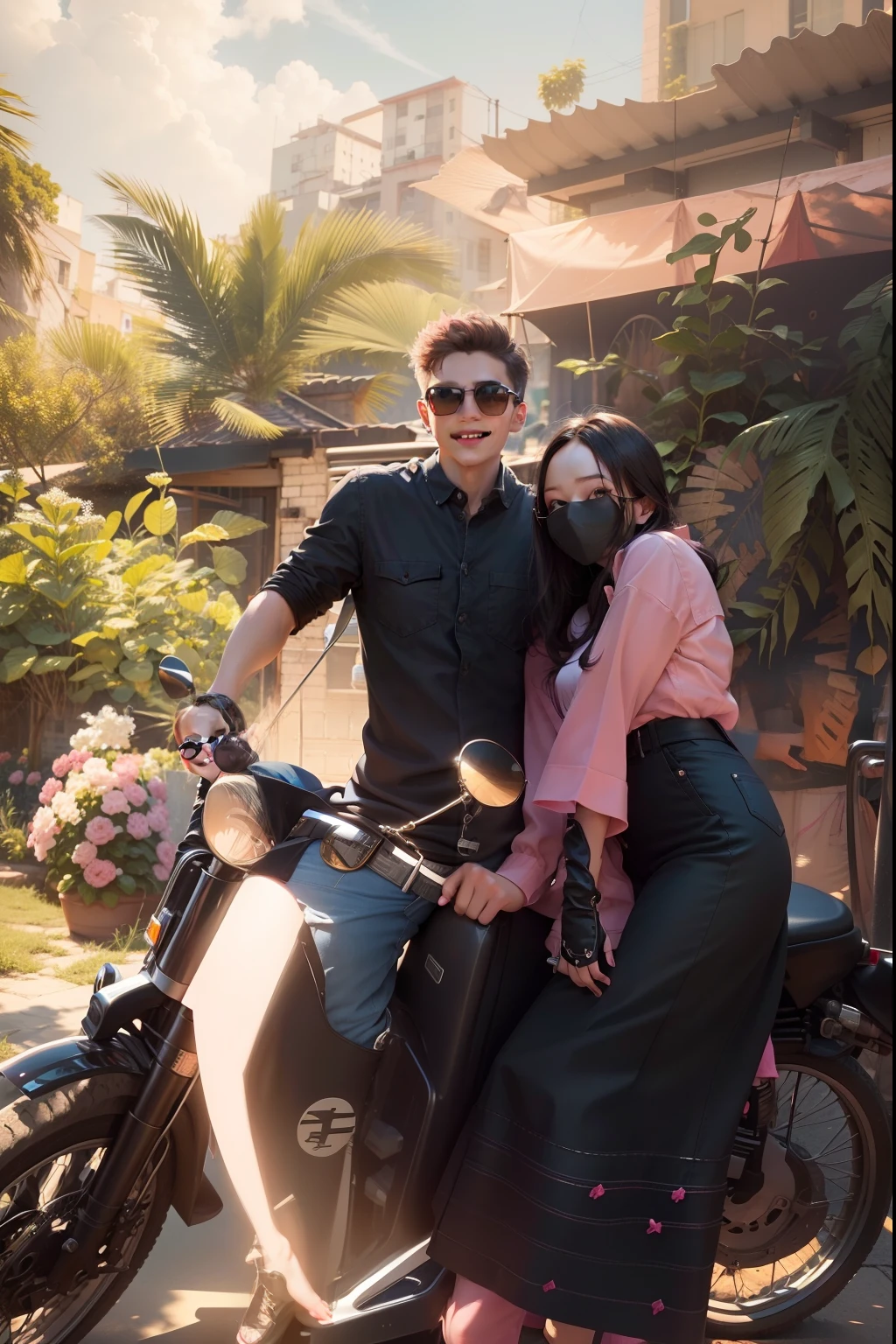 there is a man and woman sitting on a motorcycle in a restaurant, taken with the best dlsr camera, taken with sony alpha 9, lovely couple, shot on nikon z9, candid picture, with horse driven, taken with sony a7r camera, without helmet, shot with sony alpha 1 camera, taken with canon 8 0 d, shot on canon eos r5