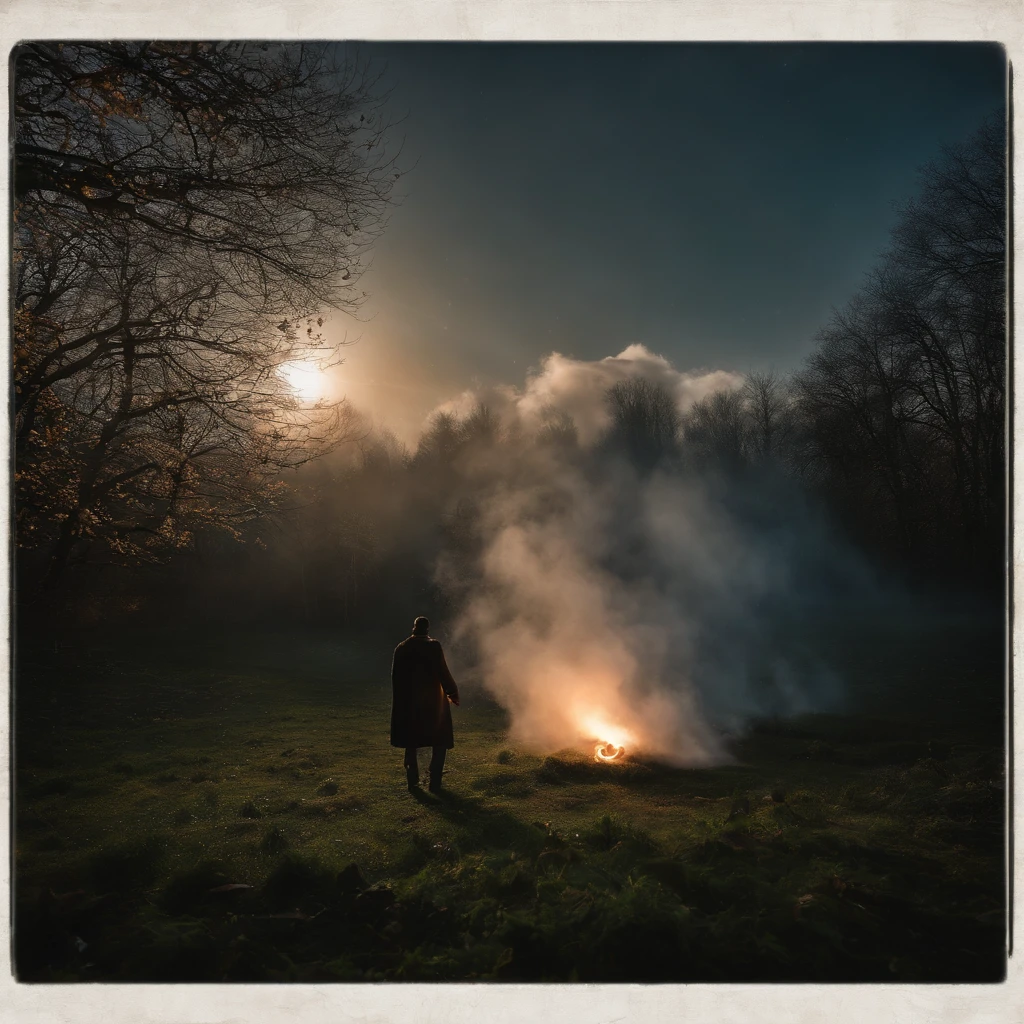 1200s. ily. Old wizard with a gray beard, A spell, There is spirit everywhere, Dynamic pose, Wind, Smoke, spark of light, Stars above the clouds, surrealism, Super realistic, Cinematic, pastel colour, Fantasy universe background