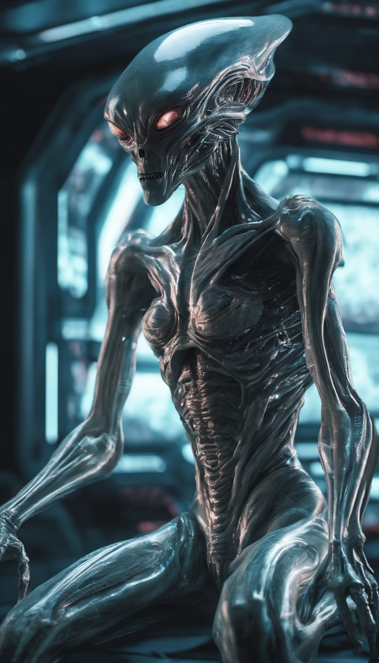Translucent ethereal aliens,中景 the scene is,Full body like, highly detailed surreal vfx,oc rendered,