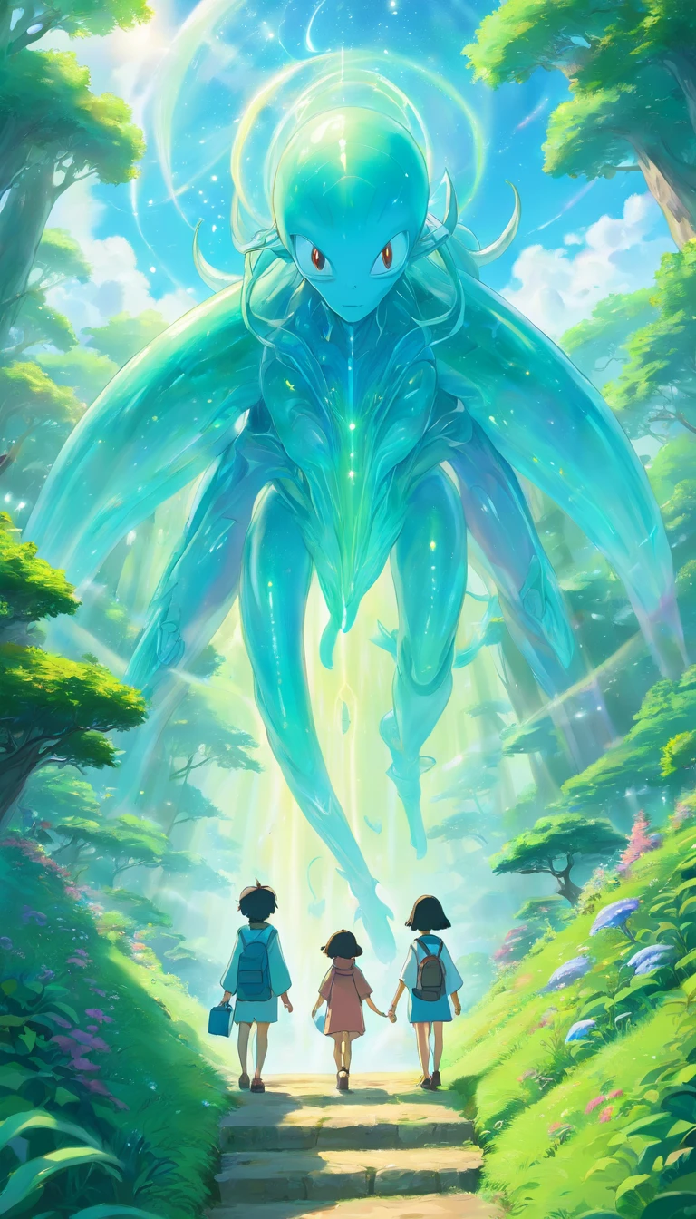 Translucent ethereal aliens,中景 the scene is,Full body like, highly detailed surreal vfx,oc rendered,