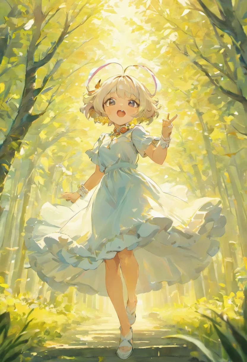 (masterpiece,best quality:1.5), 1girl, solo, solo focus, (animal ears, rabbit ears), barefoot, knees up, dress, sitting, short sleeves, looking at viewer, grass, short hair, smile, white hair, puffy sleeves, outdoors, puffy short sleeves, bangs, on ground, full body, animal, sunlight, brown eyes, dappled sunlight, day, depth of field, open mouth, (flower, hair flower), w, wariza, white dress,
(magazine:1.3), (cover-style:1.3), fashionable, woman, vibrant, outfit, posing, front, colorful, dynamic, background, elements, confident, expression, holding, statement, accessory, majestic, coiled, around, touch, scene, text, cover, bold, attention-grabbing, title, stylish, font, catchy, headline, larger, striking, modern, trendy, focus, fashion,