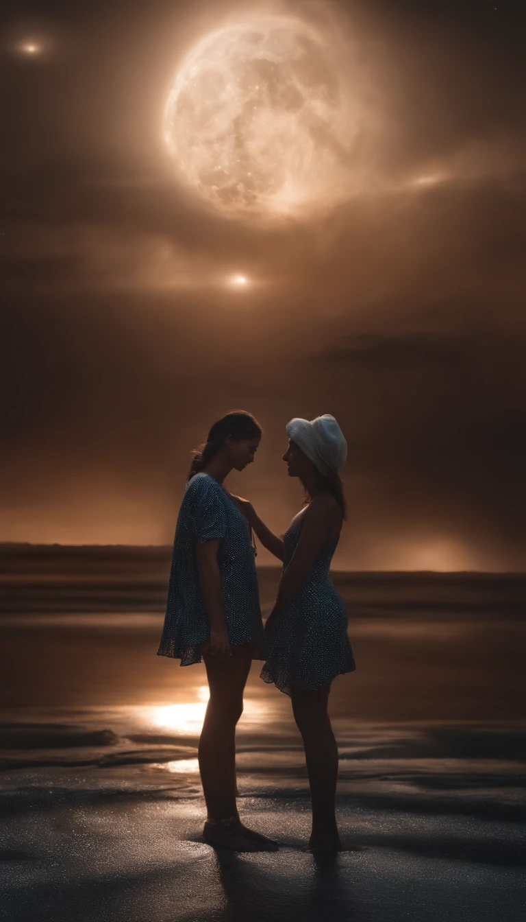 starrysky,Translucent ethereal aliens,中景 the scene is,Full body like, highly detailed surreal vfx,Hyper-realistic,Ultra photo realsisim,Real Photographics,8K,High definition,high qulity,Works of masters,super-fine,Smudge,ink,8K,super-fine,high qulity,(((OC renderer)))