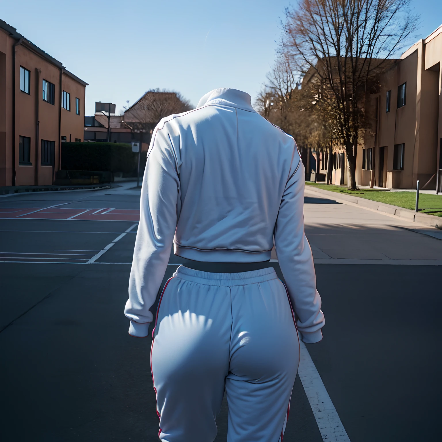school tracksuits,((invisible, no humans:1.5, headless:1.5, handless, legless)), big breast, from behind, big hips,
(8k, RAW photo, best quality, masterpiece:1.2), (realistic, photo-realistic:1.37),photon mapping, radiosity, ((Hasselblad photography)),physically-based rendering,