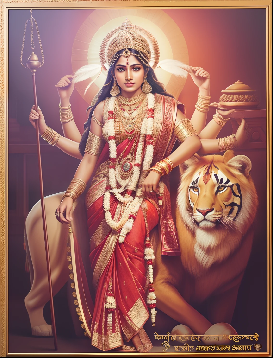 ((Portrait Of Indian Women) Goddess), Photorealistic,Ultra-HD,HDR, Octane Render, High Quality, In-depth Render, High Detailed, Detailed-Eyes:0.2, Detailed-Facial Features:0.2, Detailed-Face:0.2, Shot By DSLR,4k,Nikon AF-S NIKKOR 85mm f/1.8G