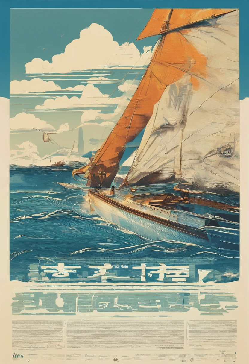 above water，One line of text