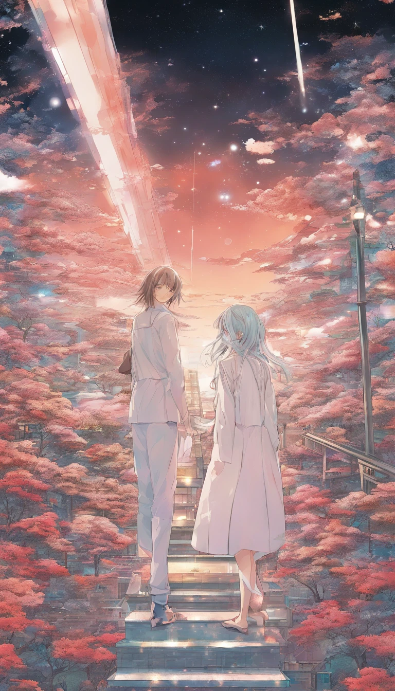 comic strip,Manhwa Style,Cartoon Split,starrysky,Translucent ethereal aliens,中景 the scene is,Full body like, highly detailed surreal vfx,oc rendered,