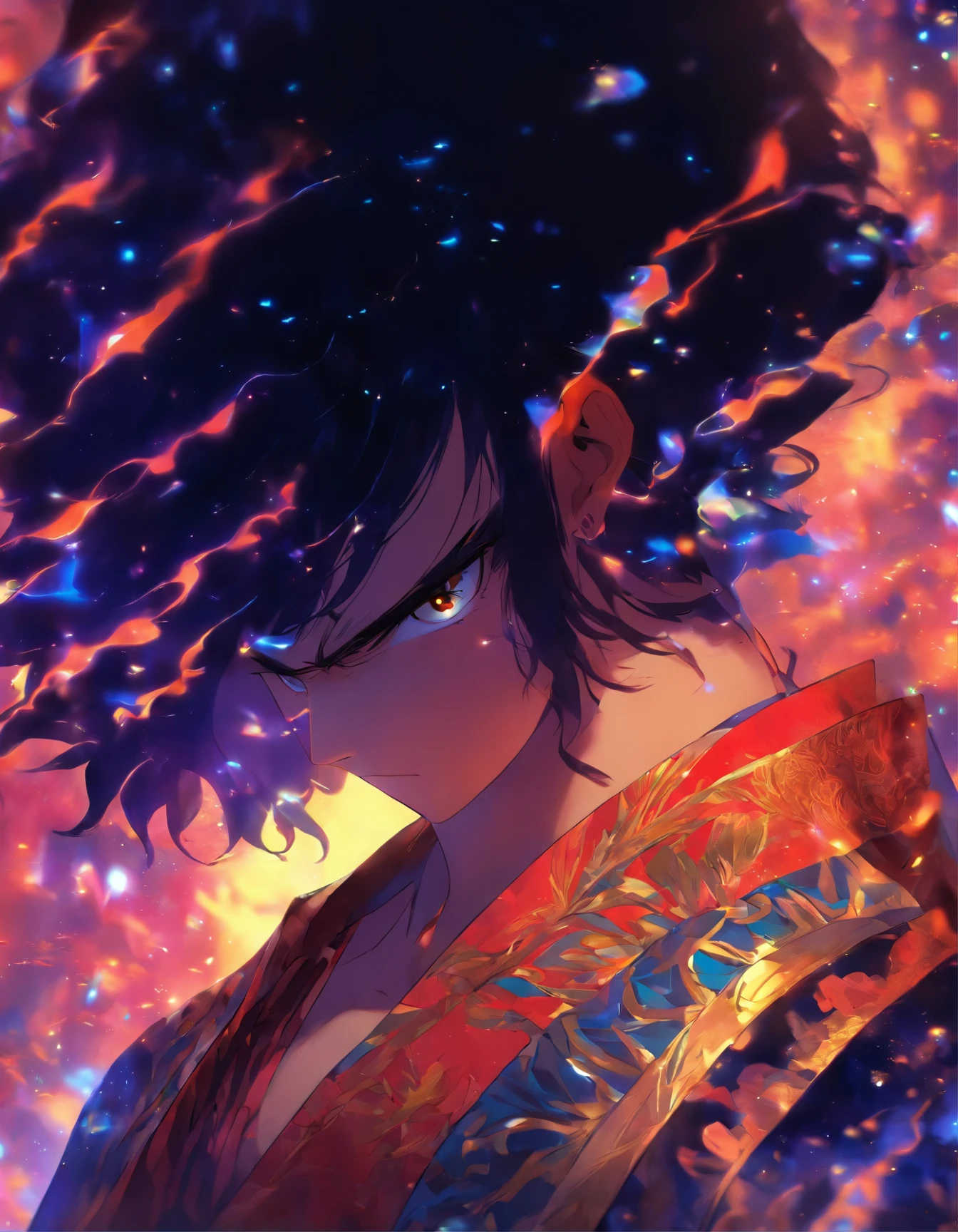black hair, 1boy, beautiful face, beautiful eyes,short_hair, solo, ancient art, chinese