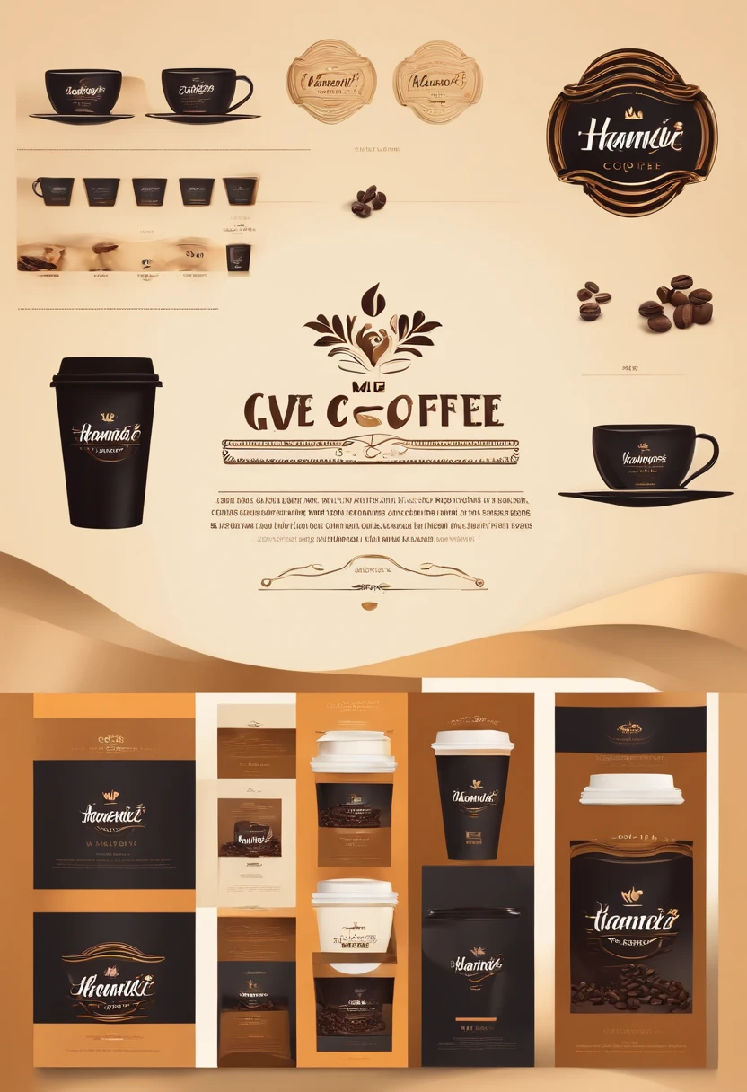 give me coffe logo design minimalist and victore with simple design of brand named by hamzoti