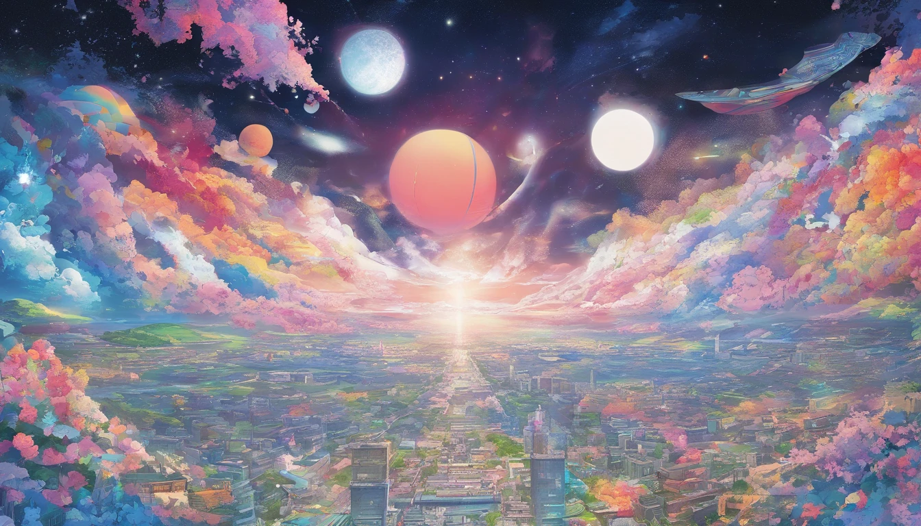 comic strip,Manhwa Style,Cartoon Split,starrysky,Translucent ethereal aliens,中景 the scene is,Full body like, highly detailed surreal vfx,oc rendered,