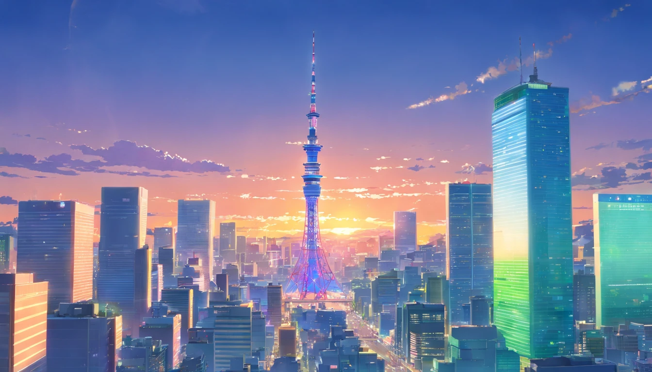 2300's Tokyo cityscape