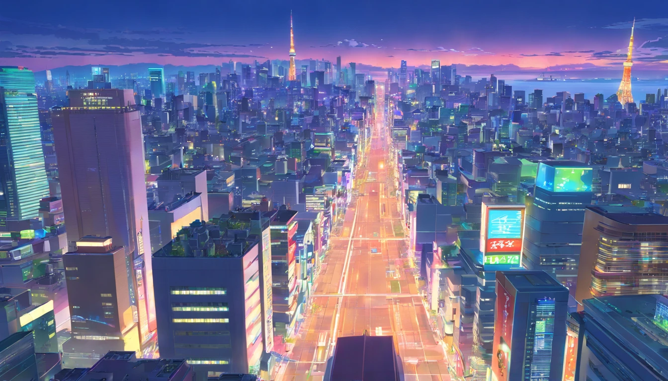 2300's Tokyo cityscape