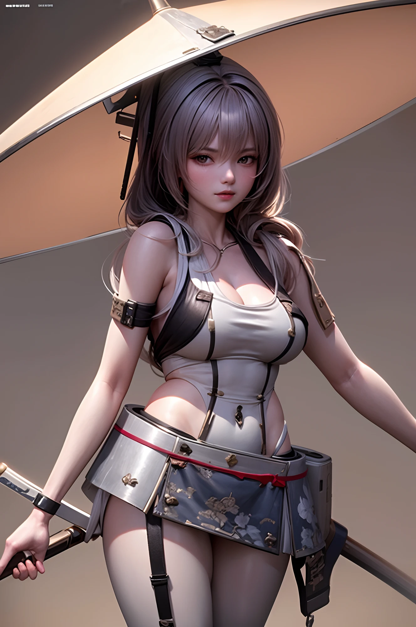 unparalleled masterpiece, ultra realistic 8k CG, perfect artwork, ((perfect female figure)), 1girl, with a Hat and a sword in her hand, artwork in the style of guweiz, guweiz, kantai collection style, from the Nikke