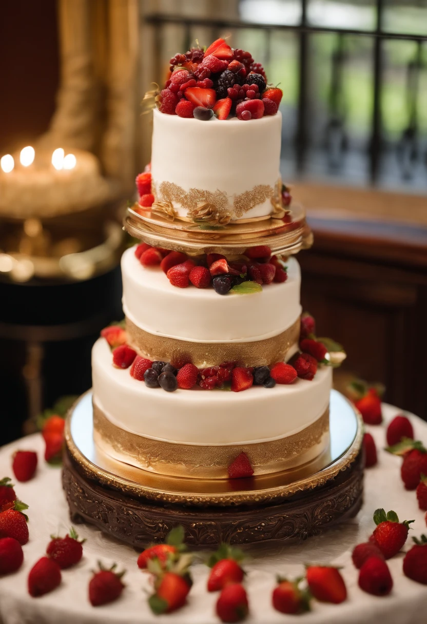 best quality,ultra-detailed,realistic,delicious cake,detailed decoration,rich chocolate layers,creamy frosting,luscious berries,fine craftsmanship,tempting dessert,beautifully arranged fruits,sweet and savory flavors,scrumptious masterpiece,tantalizing dessert table,mouthwatering confectionery,velvety texture,delectable slices,decadent indulgence,explosive taste sensation,irresistible sweetness,gorgeous dessert presentation,fine pastry artistry,impeccable cake design,luxurious dessert experience,elegant cake stand,meticulous attention to detail,delightful cake layers,artfully crafted icing,gastronomic delight,festive dessert atmosphere,celebratory centerpiece,lavish celebration cake,exquisite dessert centerpiece,culinary delight,vibrant colors,luxurious dessert exhibit,tempting dessert display,lush and juicy fruit toppings