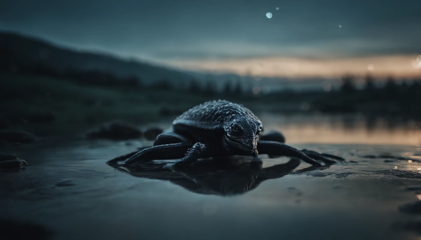 starrysky,Translucent ethereal alien creatures,中景 the scene is,Full body like, highly detailed surreal vfx,Hyper-realistic,Ultra photo realsisim,Real Photographics,8K,High definition,high qulity,Works of masters,super-fine,Smudge,ink,8K,super-fine,high qulity,(((OC renderer)))