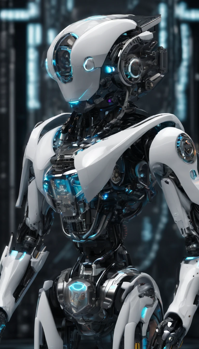 A futuristic, highly-detailed C4D artwork created with the best quality, 4K/8K resolution, and a masterpiece-like quality (1.2). The scene features an industrial design with a high-tech and sci-fi vibe. The composition is centered around a frontal view, showcasing intricate and ultra-fine detailing. The colors are vibrant and vivid, creating a visually striking and eye-catching effect. The lighting is meticulously crafted, resembling a professional studio setup, with a perfect balance of shadows and highlights. The overall atmosphere exudes a sense of futuristic aesthetics and retro charm.