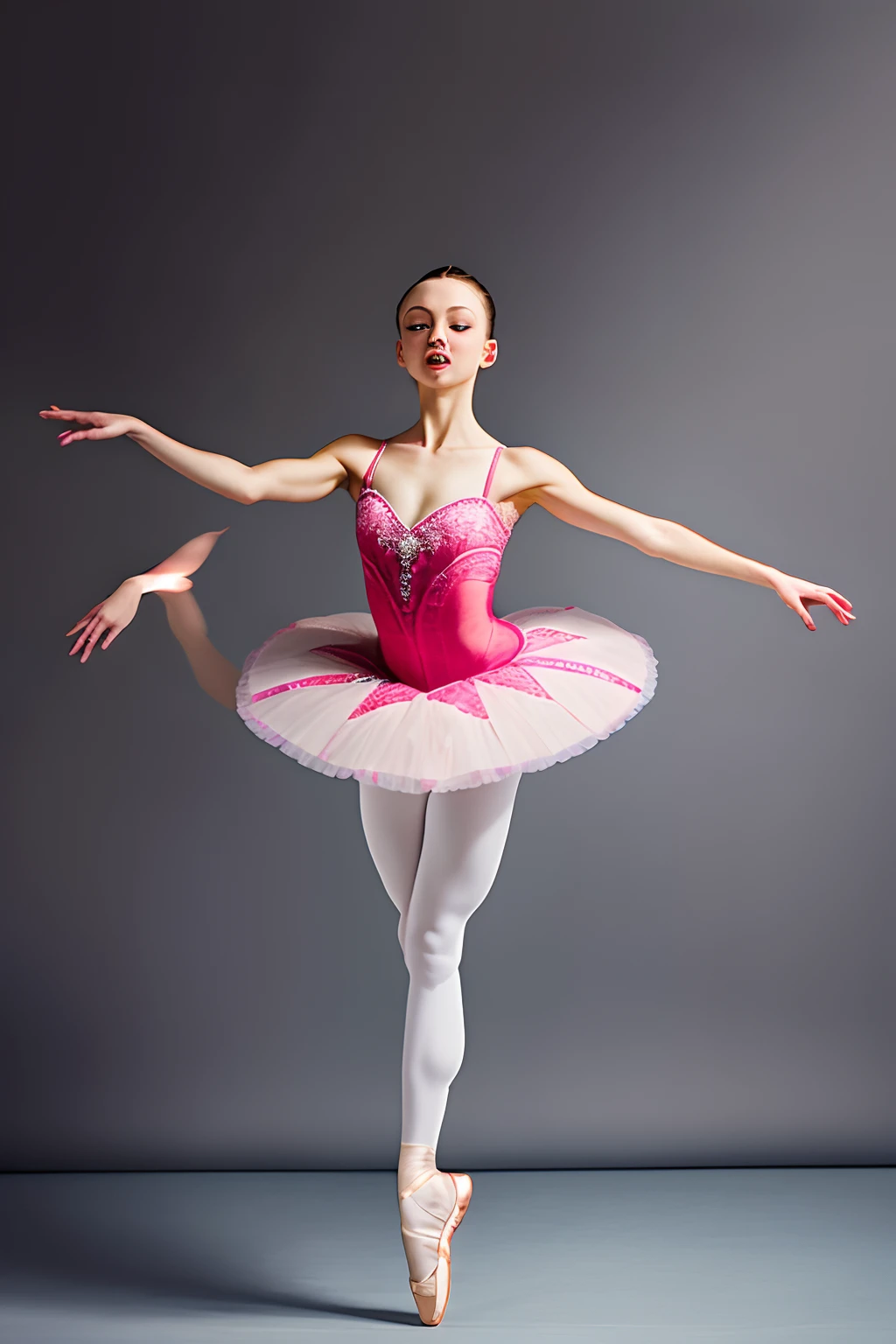jair bolsonaro dancing ballet with a pink leotard and tulle skirt